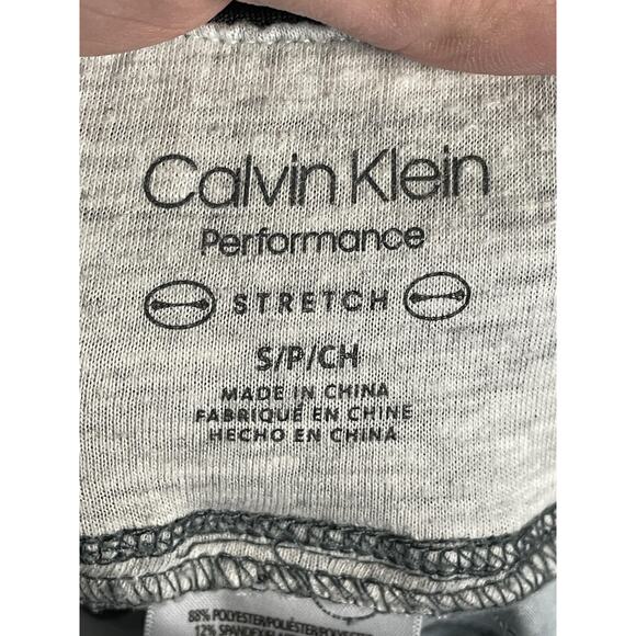 Calvin Klein Performance Pants Womens Small Gray Camo Stretch Joggers - Picture 7 of 10